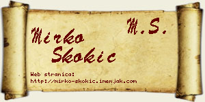 Mirko Skokić vizit kartica